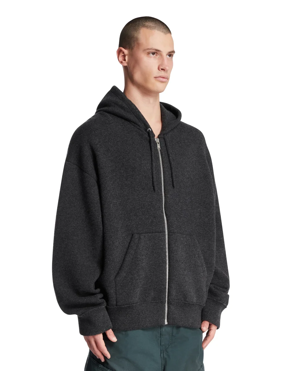 Felpa Con Cappuccio In Cashmere - immagine 3