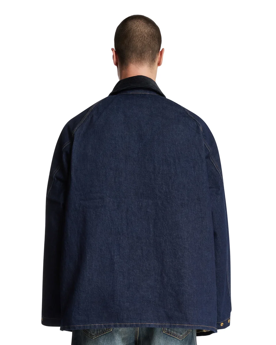 Levi's x Barbour Giacca Bedale In Denim Blu - immagine 6