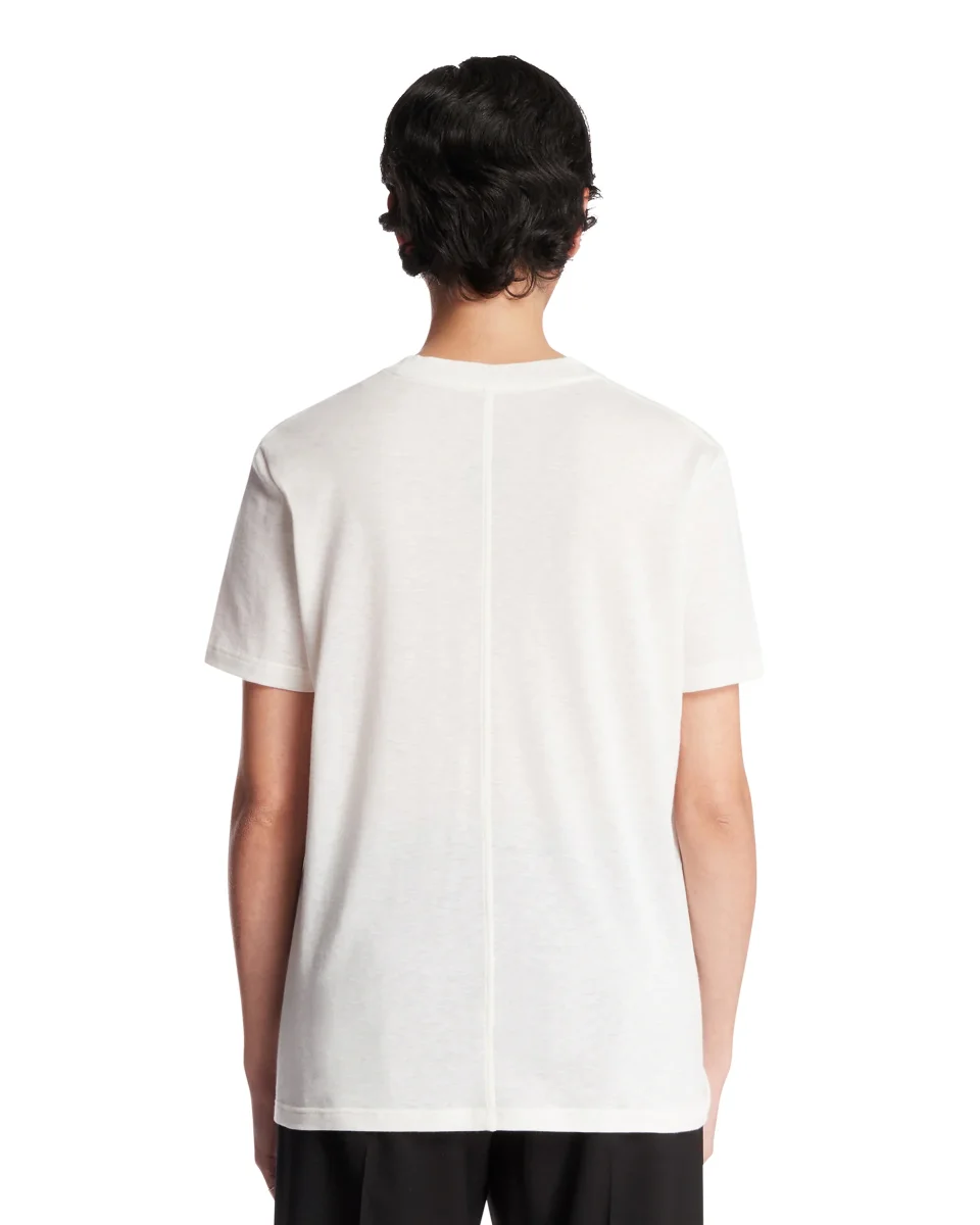 T-Shirt Serata In Cotone Bianca - immagine 6