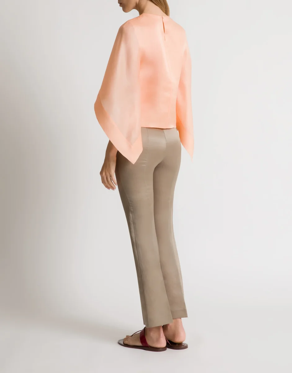 Pantaloni dritti in seta - immagine 4