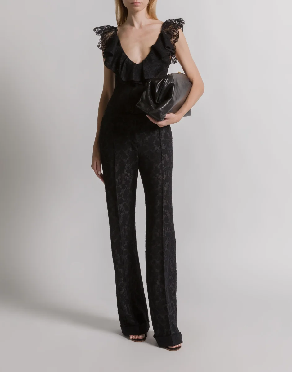 Pantaloni in pizzo di lana - immagine 3