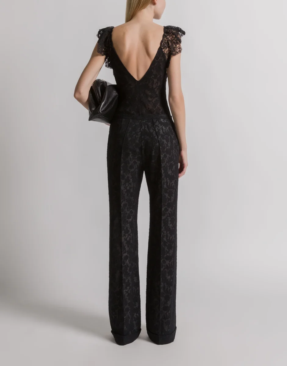 Pantaloni in pizzo di lana - immagine 4