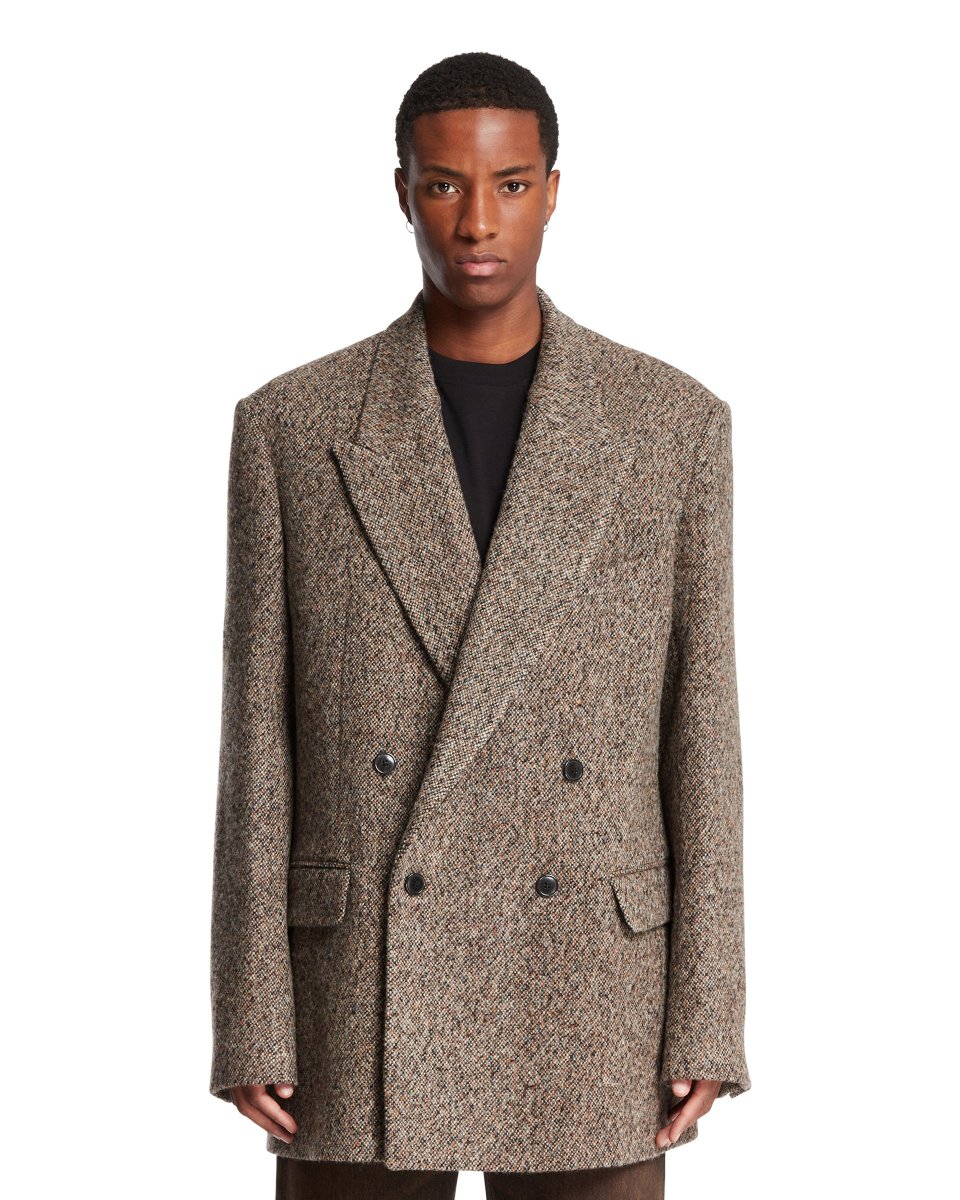 Blazer Doppiopetto In Lana Beige - immagine 2