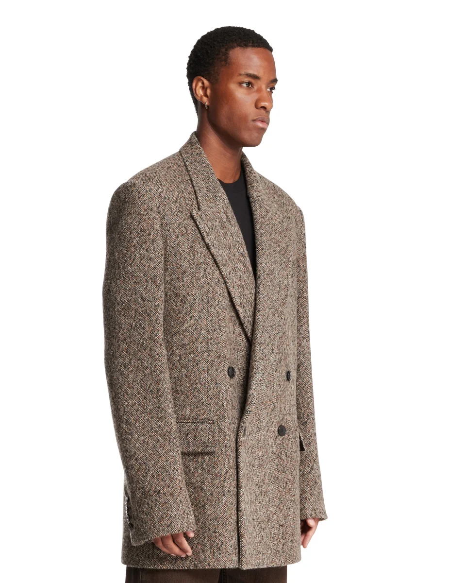 Blazer Doppiopetto In Lana Beige - immagine 3