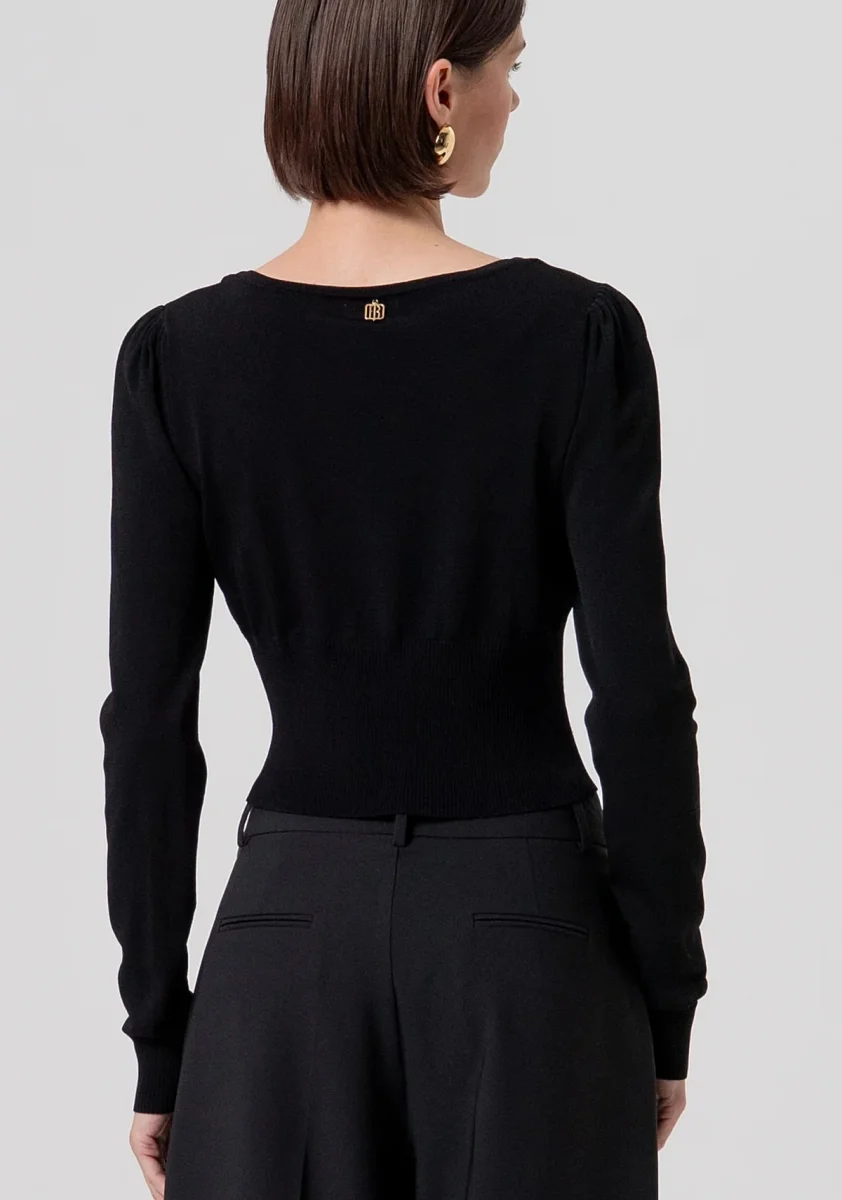 Cardigan cropped slim Donna - Fracomina - immagine 3
