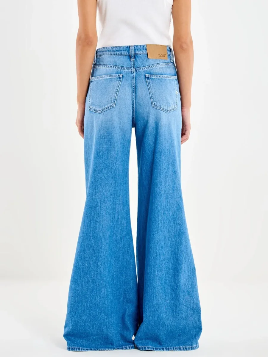 Jeans Sidney Wide Leg Donna - Vicolo - immagine 4